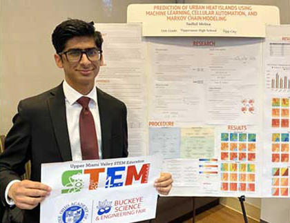 high school Science Day participant